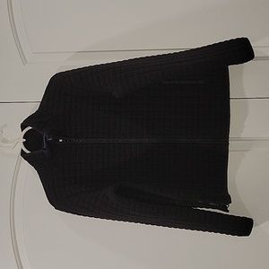 Charter Club Quilted Fleece Zip Up Jacket